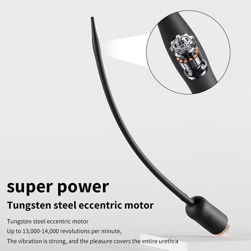 Harnröhrendilatoren Penisplug Stimulator mit 10 Vibrations und Heizfunktionen