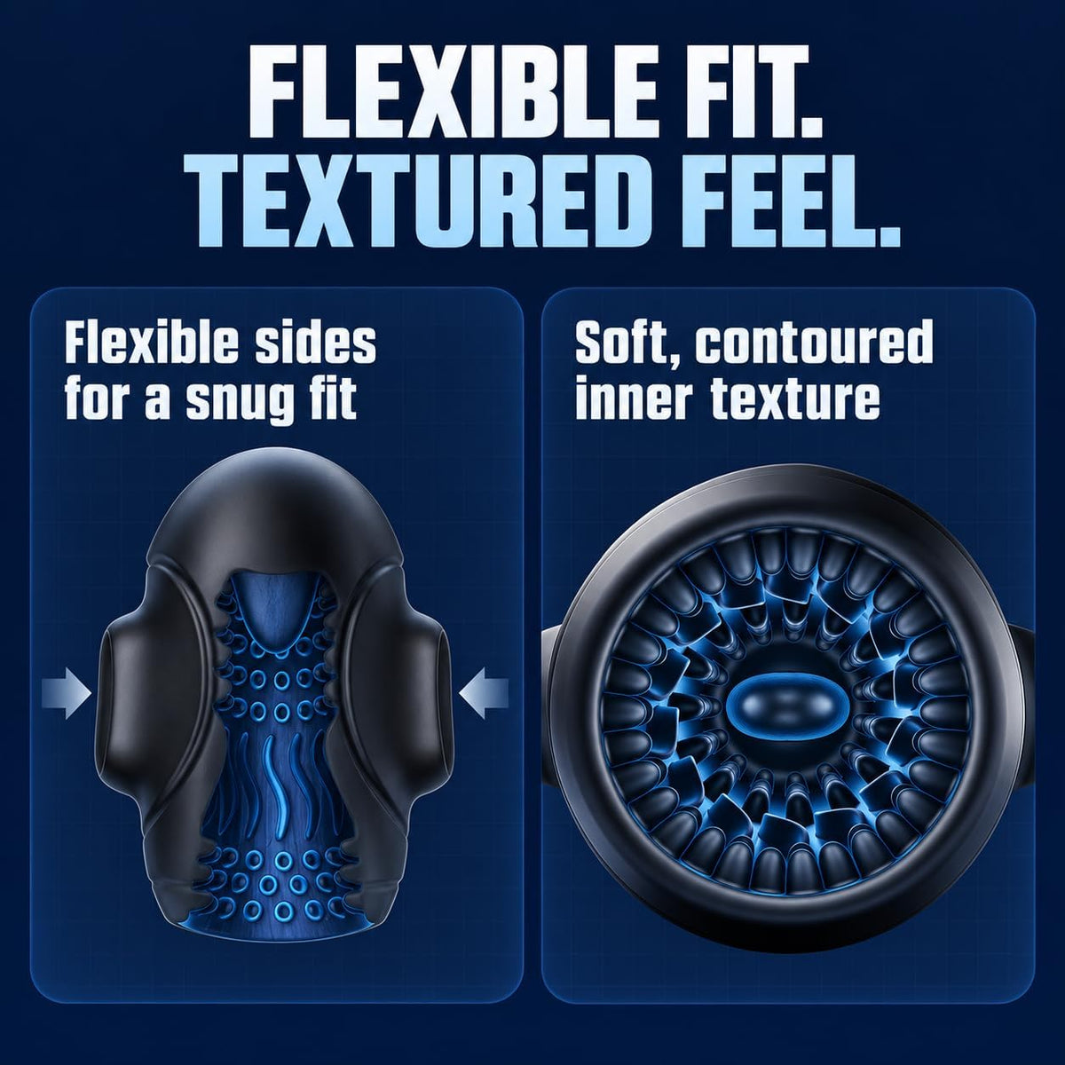 4 IN 1 Penis Trainer Eichel Stimulator Blowjob Masturbator mit 10 Bieten & 10 Vibrations