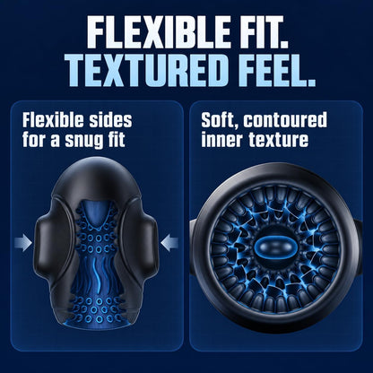 4 IN 1 Penis Trainer Eichel Stimulator Blowjob Masturbator mit 10 Bieten & 10 Vibrations