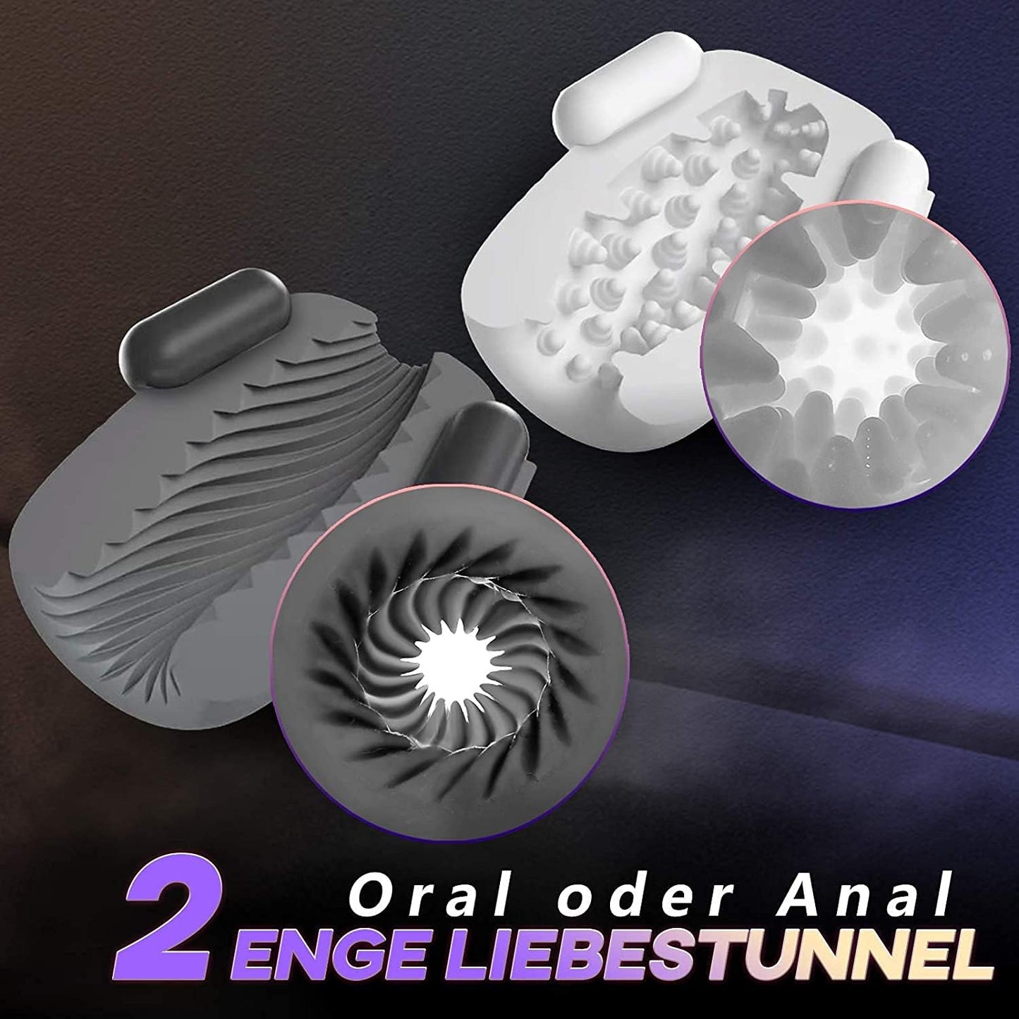 6 in 1 Automatische Penistrainer Vibratoren Masturbatoren mit 8 x 12 Vibrationsmodi