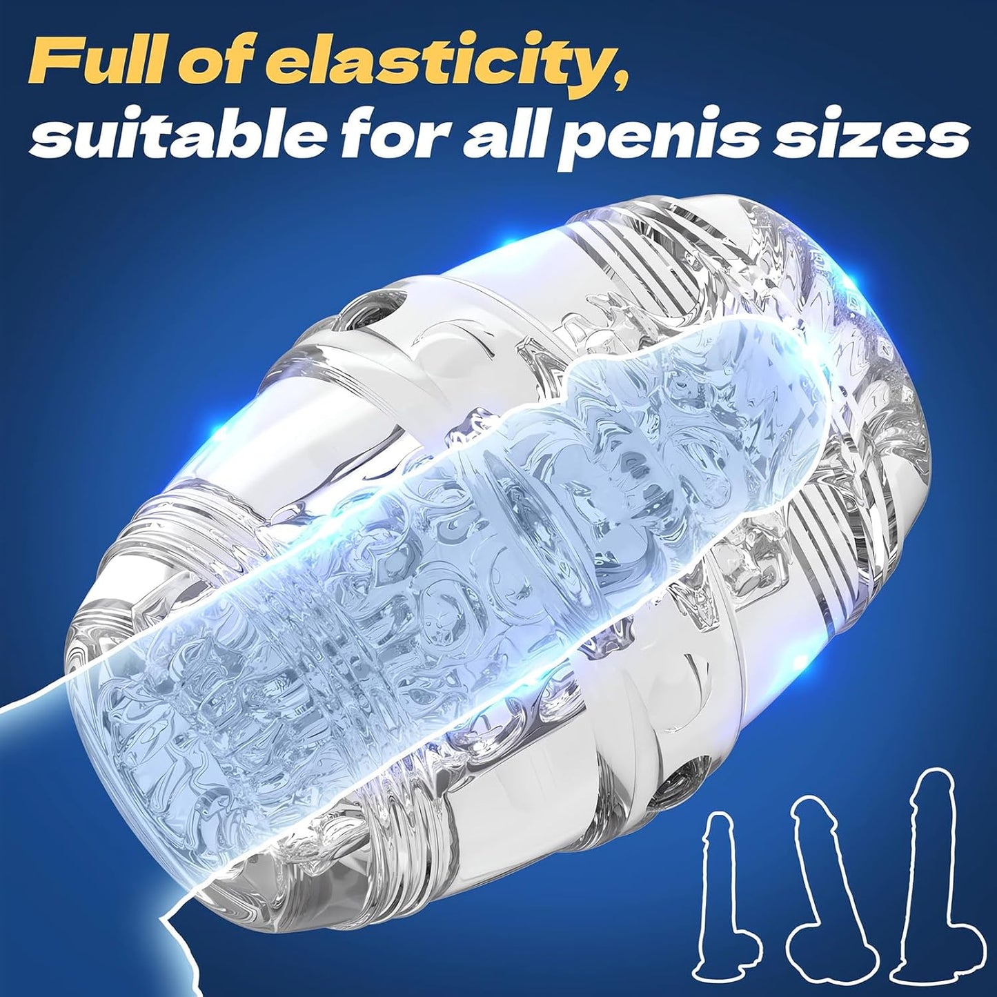 Realistischer Penistrainer Stroker Pocket Pussy Masturbator mit Dicken Wänden