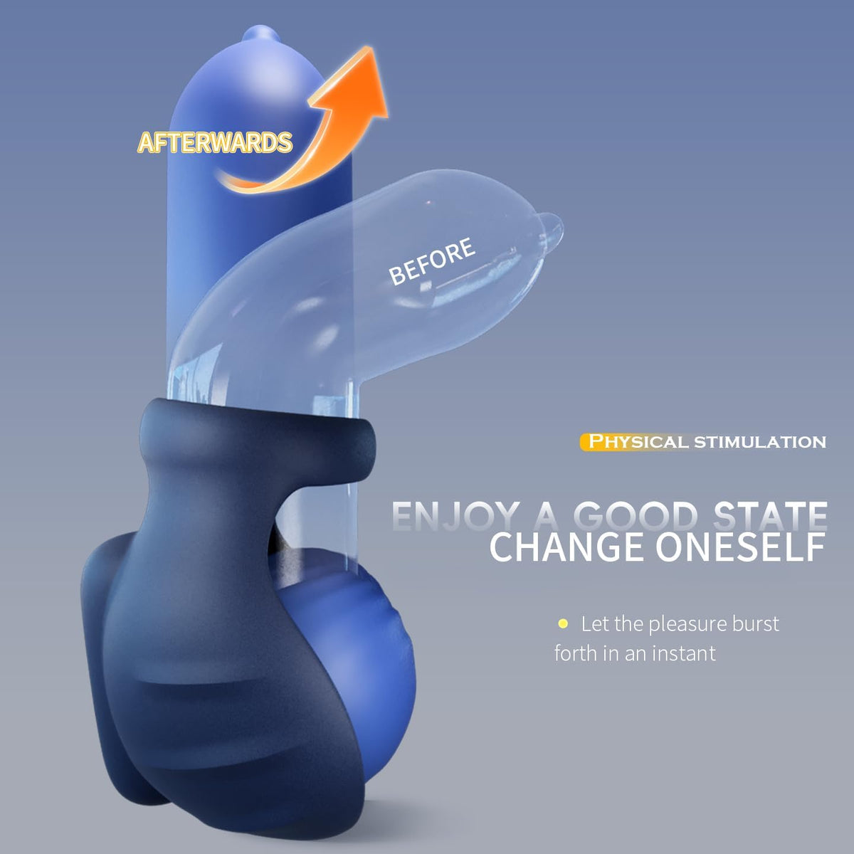 Dual Cockring  Penistrainer Hodenvibrator Massagegerät mit 10 Vibrationsmodi