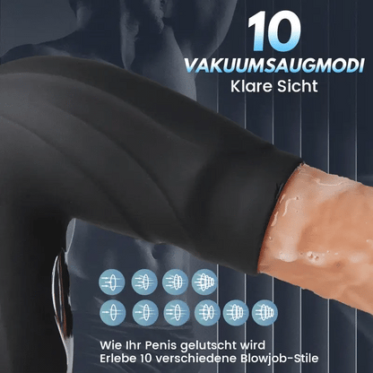 Blowjob Vakuumsauger 10 Vibratoren für Eicheltraining Männlicher Penis-Dildo-Training Masturbation