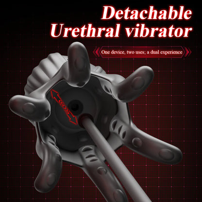 Eicheltrainer Penis Massagegerät Harnröhren Stimulator mit 10 Vibrationsmodi