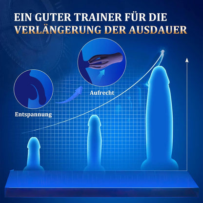 Elektrische masturbator eikelvibrator met 10 vibratiestanden penistrainer-stimulator 