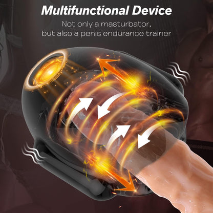 Elektrische Masturbator Penistrainer Stroker Massagegerät mit 8 Vibrationsmodi