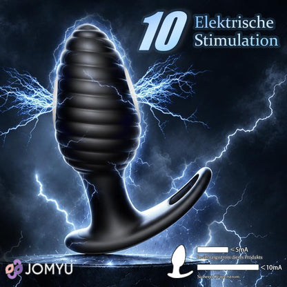 Stark E-stim Analvibratoren Prostata Stimulation mit 10 Vibrationsmodi ＆ Elektrische Schockmodi