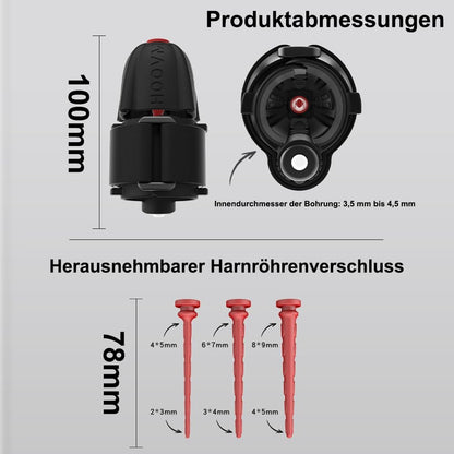 Elektrischer Penis Stimulations Eichel Massager Vibrator Masturbatoren mit 10 Vibrationsmodi