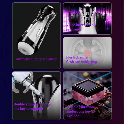 Intelligente Automatische Masturbator Blowjob Sexmaschine mit 9 Vibrationsmodi