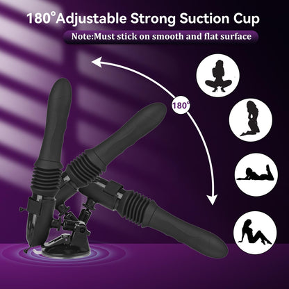 Automatische Stoß-Sexmaschine Realistischer Dildo mit 10 Vibrations und Stoßmodi