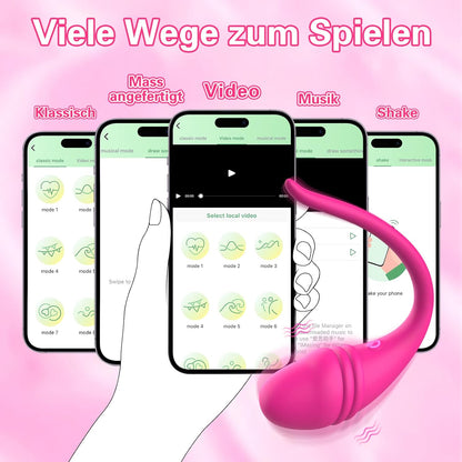 Vibrator Sexspielzeug mit App and Bluetooth Remote Control Vibratoren mit 10 Vibrationsmodi