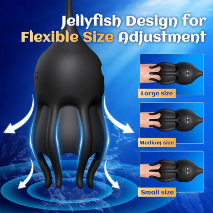 Elektrischer Penistrainer Vibrator Eichelstimulator mit Harnröhrensound & 10 Vibrationsmodi