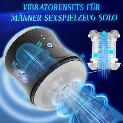 Elektrisch  Masturbieren Taschenmuschi Penistrainer Stroker mit 10 Vibrationmodi