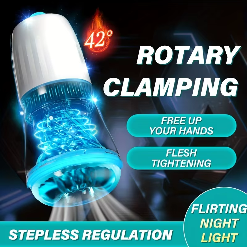 Elektrischer Masturbator Deep Throat Trainer mit 10 Teleskopfunktion & Rotierende