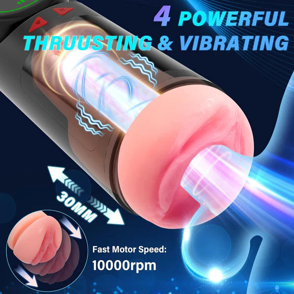 3 in 1 Automatischen Masturbator mit 4 Saug und Vibrations und Stoßmodi