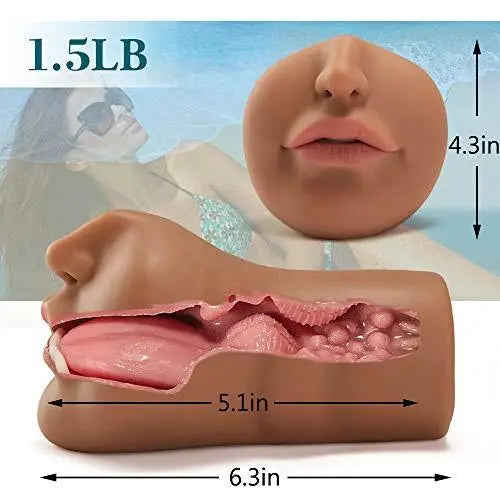 Braune Blowjob Taschenmuschi Realistischer Masturbator Pocket Pussy