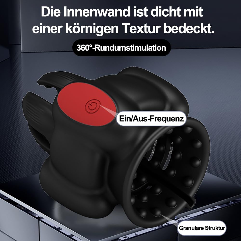Elektrischer Masturbator Eichel Massage Vibrator Penis Stimulations mit 10 Vibrationsmodi