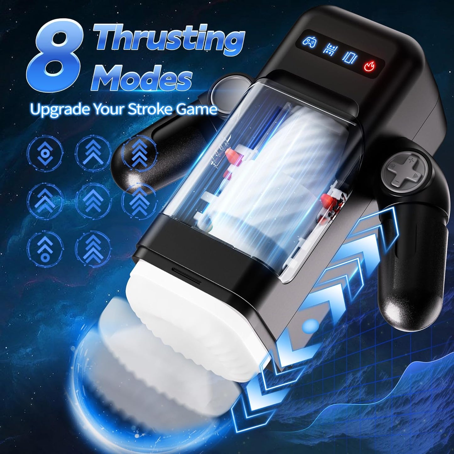 3-in-1 Robot Masturbator with Telescopic Vibration Heating Function 