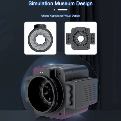 Smart Camera Masturbatoren Stroker Blowjob mit 7 Rotierenden 7 Stoß & 7 Vibrationsmodi