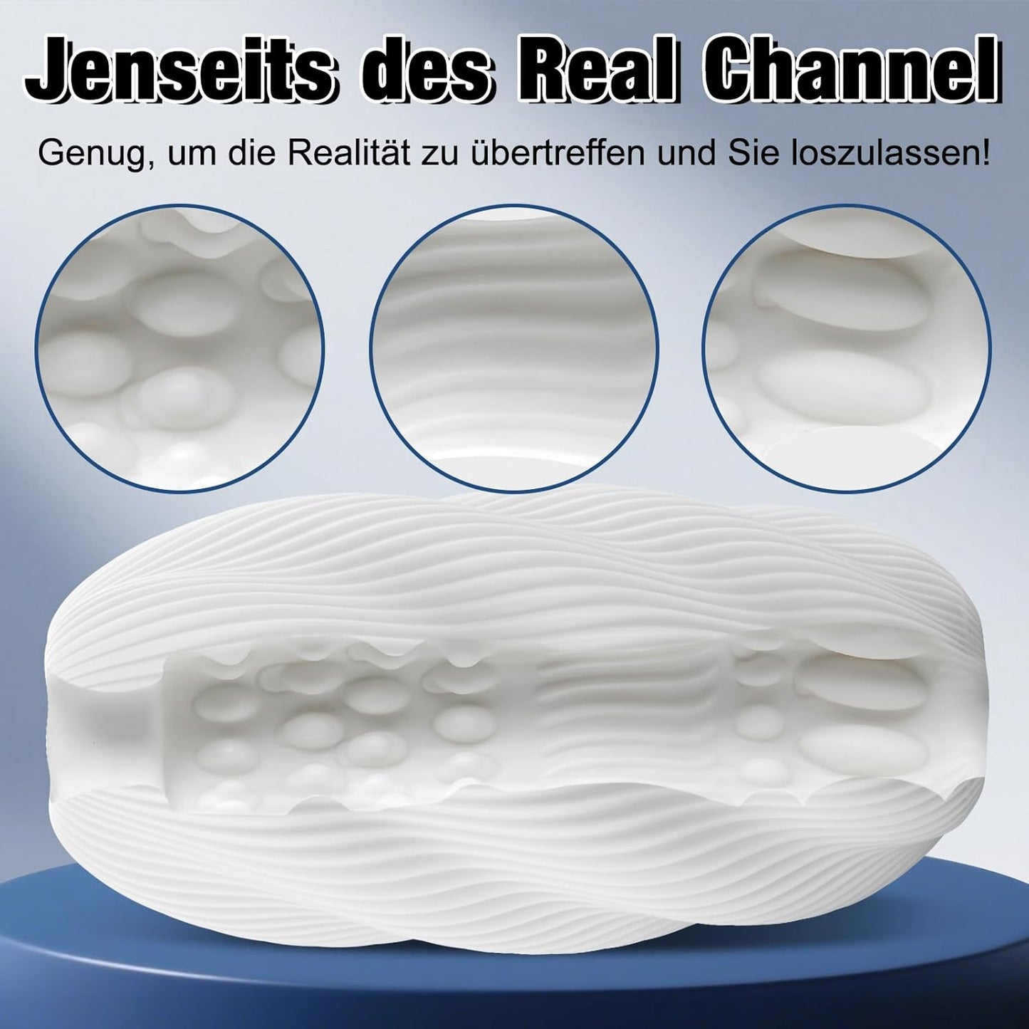 Realistische Hülle Penistrainer Pocket Pussy Masturbator mit Strukturierte Innenkammer