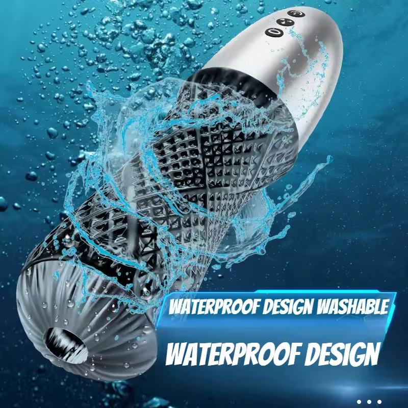 Elektrischer Masturbator Penispumpe Stroker mit 10 Vibratoren & 5 Stufen Saugen