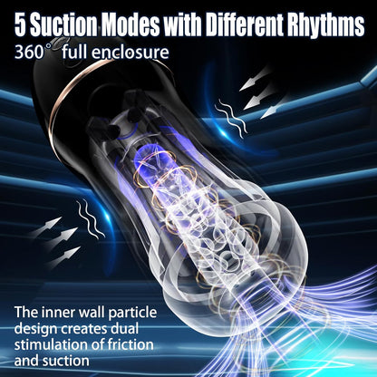 Automatischer Masturbator Pocket Pussy Stroker Blowjob mit 10 Vibrations und 5 Saugmodi