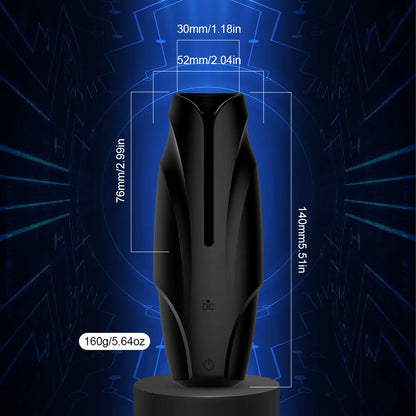 3 IN 1 Elektrische Masturbatoren Penistrainer Stroker Blowjob mit 10 Vibrationsmodi