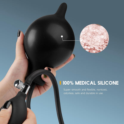 Konisch Silikon Expand Aufblasbarer Anal Toys Buttplug