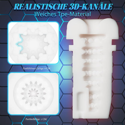 Elektrischer Masturbator Masturbieren Stroker Blowjob mit 7 Teleskopfunktion & 3 Saugmodi