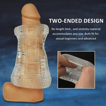 3D-realistische mini draagbare kristallen penistrainingsapparaat Masturbatie Pocket Pussy 