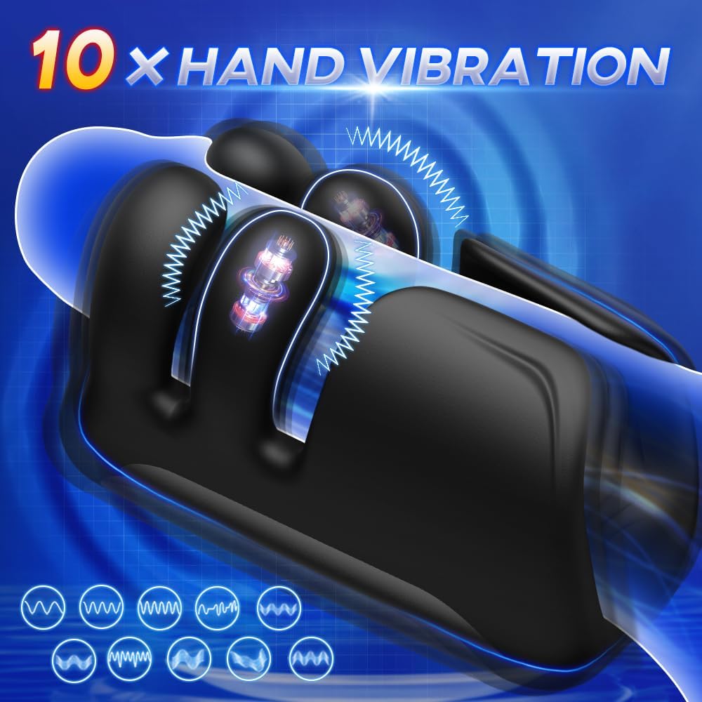 3 in 1 Innovativer Masturbieren  Penis Trainer mit 10 Vibrationen