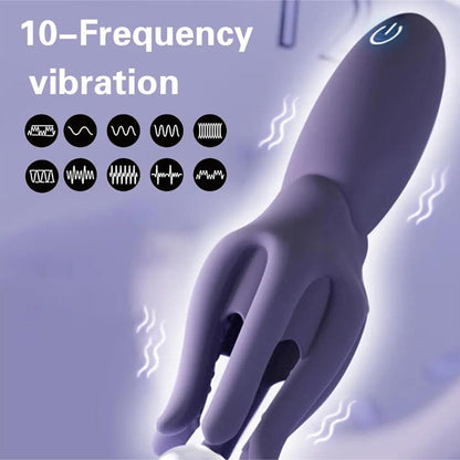 3-in-1 penisstimulator, automatische masturbator-stimulator met 10 vibratiemodi 