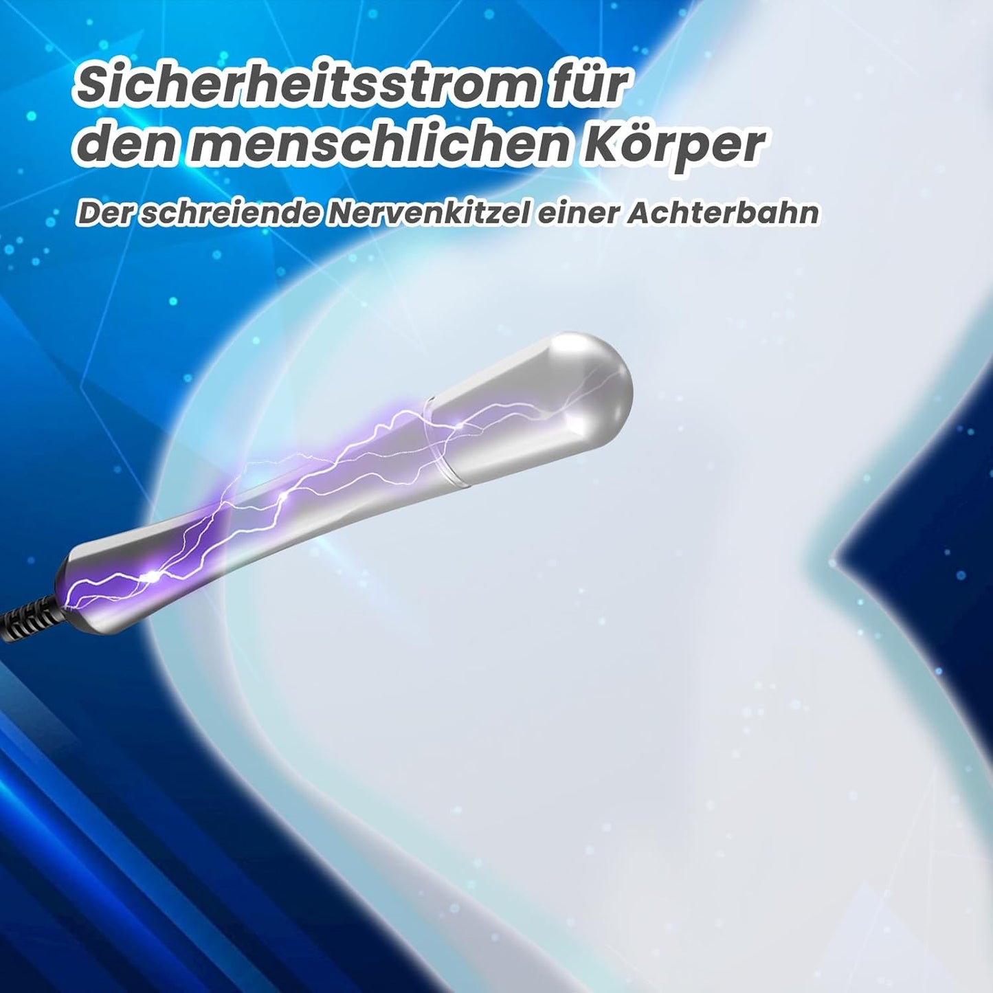 110 mm Elektro Schock Metall Buttplug elektrische Stimulator Prostata  Massager