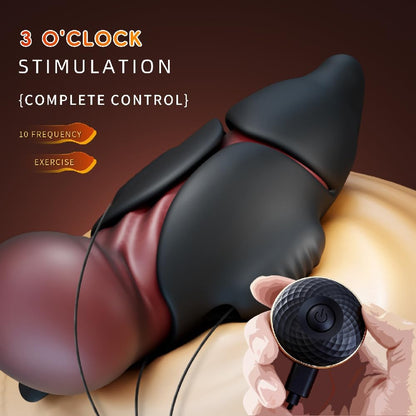 Elektrischer Penis Trainer Eichelvibrator Masturbator mit 10 Vibrationsmodi