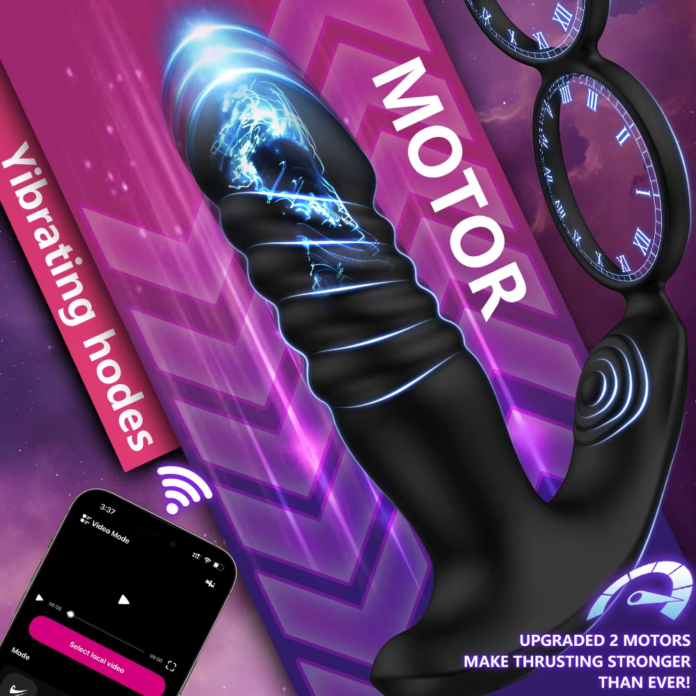 Prostata Massagegerät Analvibrator Stimulator Buttplug 10 Vibrations und Stoßmodi