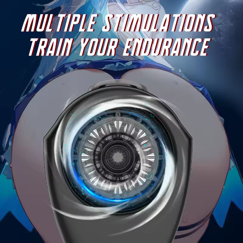 Elektrischer Masturbator Penistrainer Blowjob mit 10 Vibrationsmodi & Teleskopfunktion