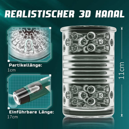 Electric masturbator with 7 modes telescopic function and rotating 