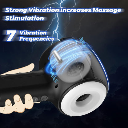 Electric masturbator automatic with vibration and telescopic function