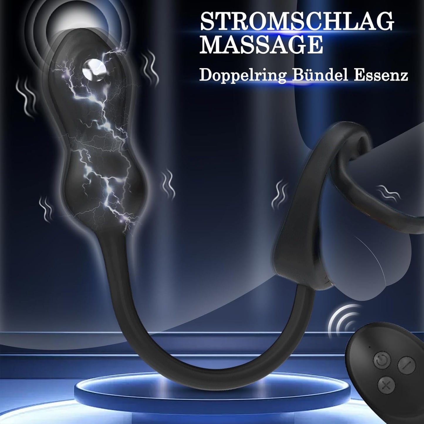 3 IN 1 Elektroshock Analvibrator Prostata Stimulation mit 10 Vibrations & 3 Elektroschockmodi