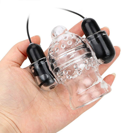 Vibrationsmassagegerät Eichel-Trainer mit Dual-Bullet Vibratoren & 20 Geschwindigkeiten