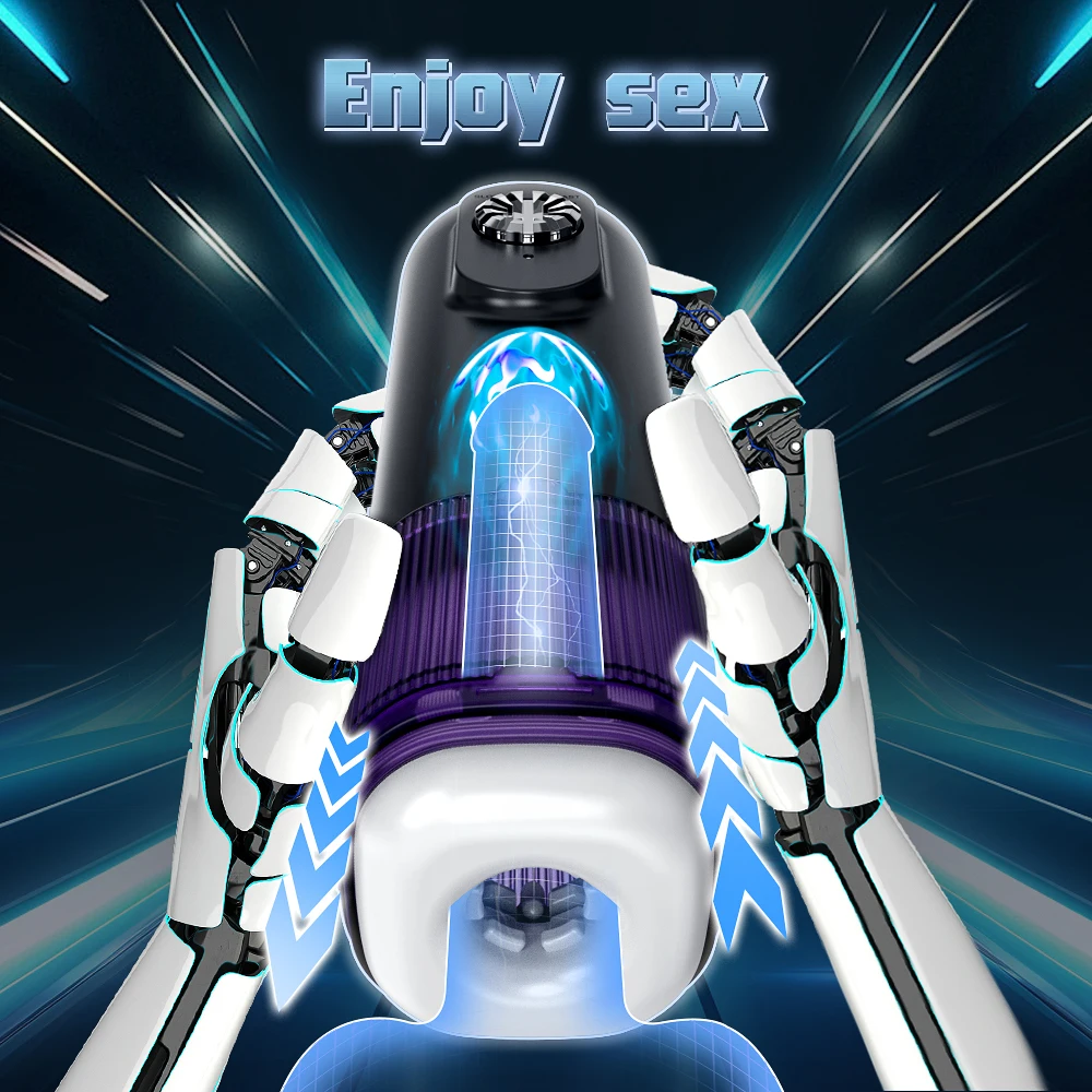 Automatischer Masturbator Stroker Blowjob Sexmaschine mit 10 Saug und Vibrationsmodi