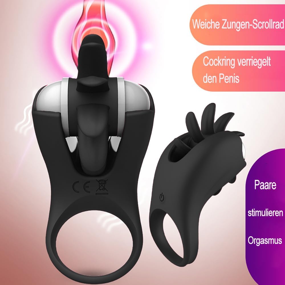 Penisring Vibrator Klitorisstimulator Cockringe mit 10 Vibration Modes