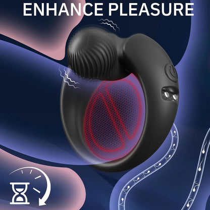 Cock Ring Erektionsfähigkeit Penistrainer Vibrator mit 9 Vibrationsmodi