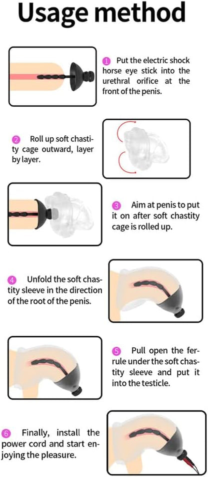 Ernbedienung Elektroschock Penistrainer Stimulator Anal Plug Set