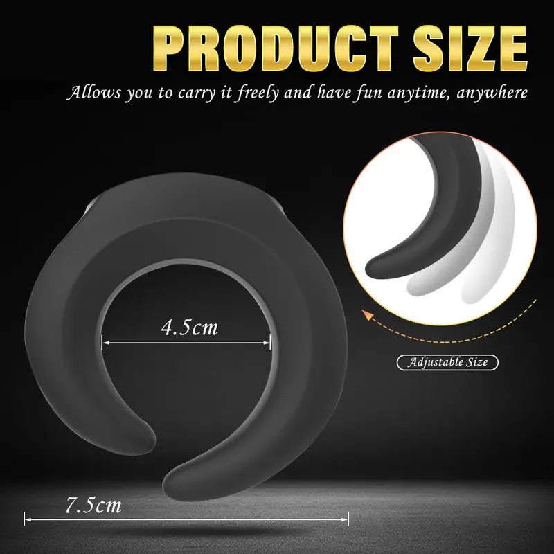 Verriegelbarer Penisring Vibrator Eicheltrainer Stimulator mit 12 Intensiven Modi