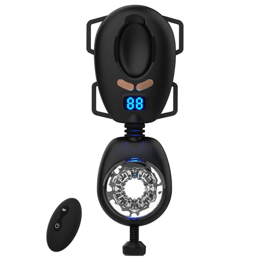 Handfrei Gürtelstil Schub-Strap-on Elektrischer Masturbator mit 9 Ruck & 9 Vibrationsmodi