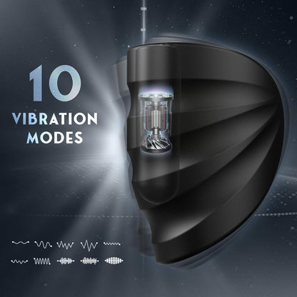 2 IN 1 Penistrainer Vibrator Eichelstimulator Massage mit 10 Vibrationsmodi