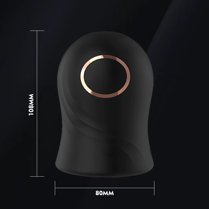 Elektrische masturbators Penistrainer Eikelstimulator met 12 vibratiemodi 