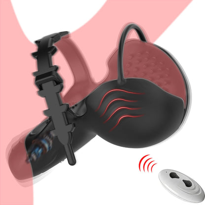 App-Steuerung Hodenstimulator Trainer Penisring Vibrator mit 10 Vibrationsmodi