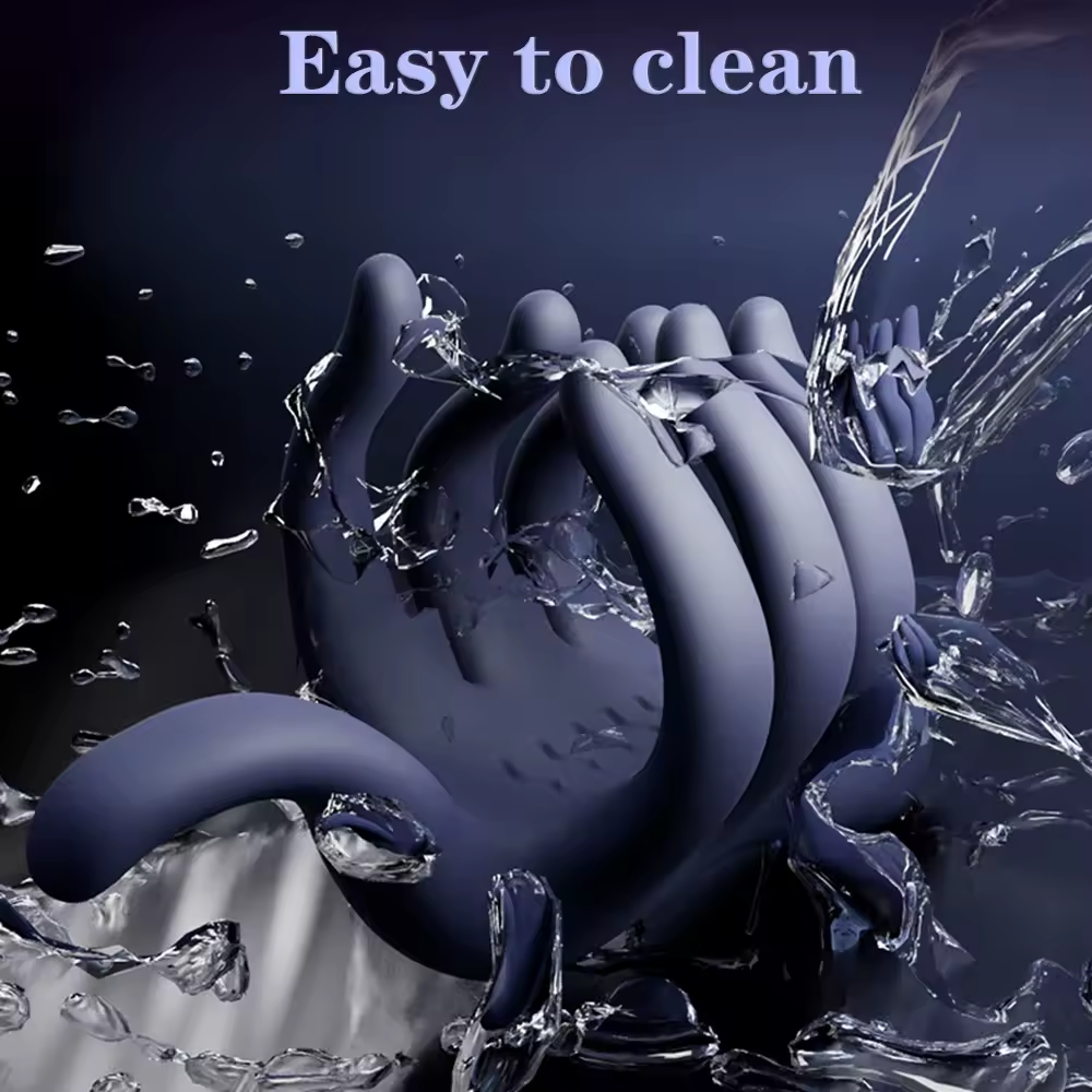 Elektrischer Penistrainer Eichelvibrator Stimulator Masturbator mit 9 Pulsmodi